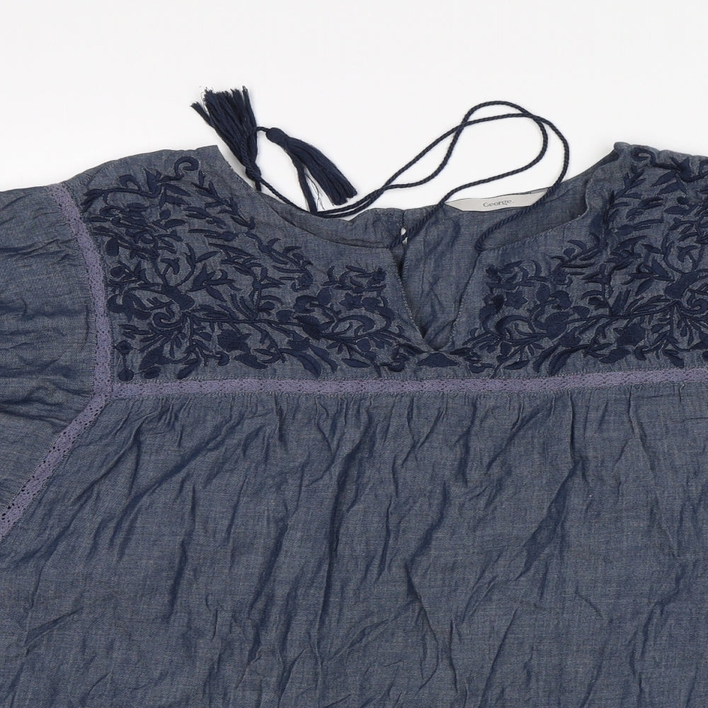 George Womens Blue   Basic Blouse Size 20