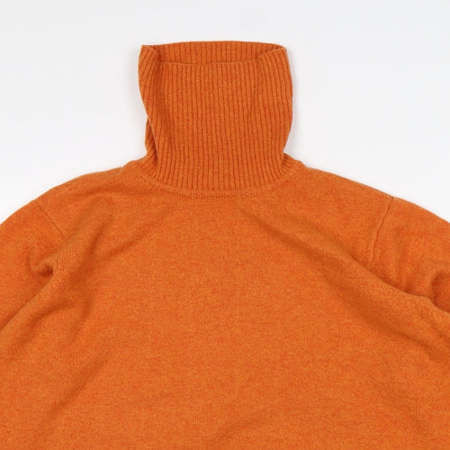 Woolovers Womens Orange   Pullover Jumper Size L