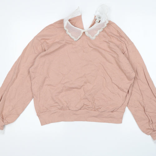 River Island Womens Pink   Pullover Jumper Size S
