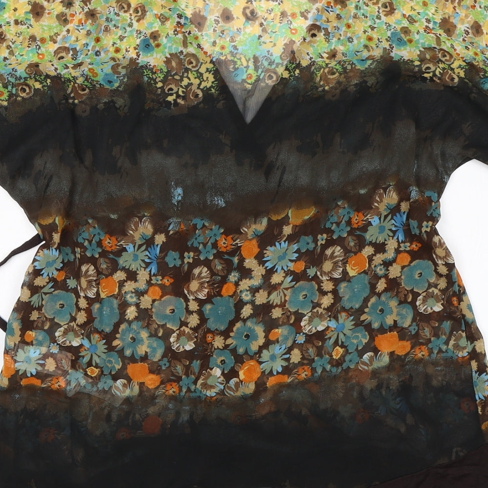 Atmosphere Womens Multicoloured Floral  Basic Blouse Size 10