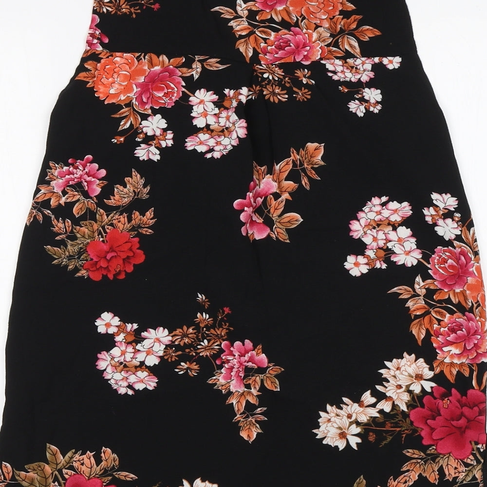 Cameo Rose Womens Multicoloured Floral  Basic Blouse Size 8