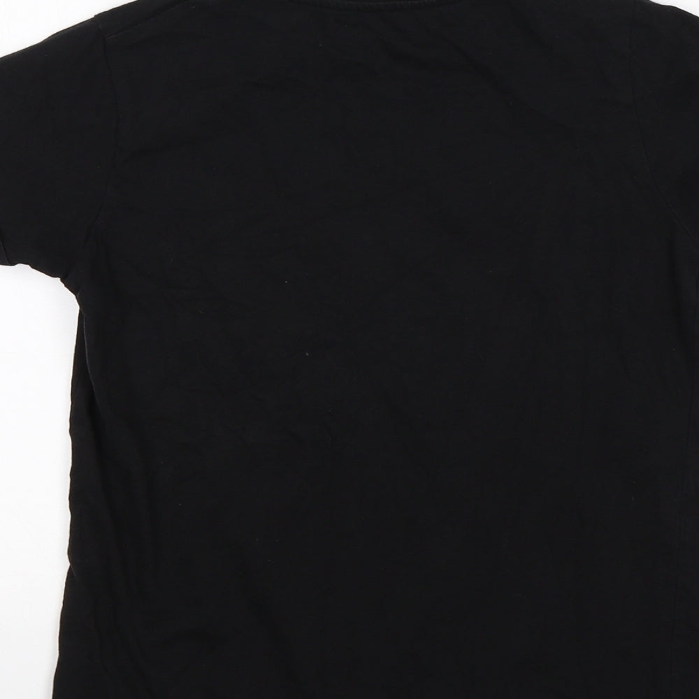 Primark Girls Black   Basic T-Shirt Size 11-12 Years
