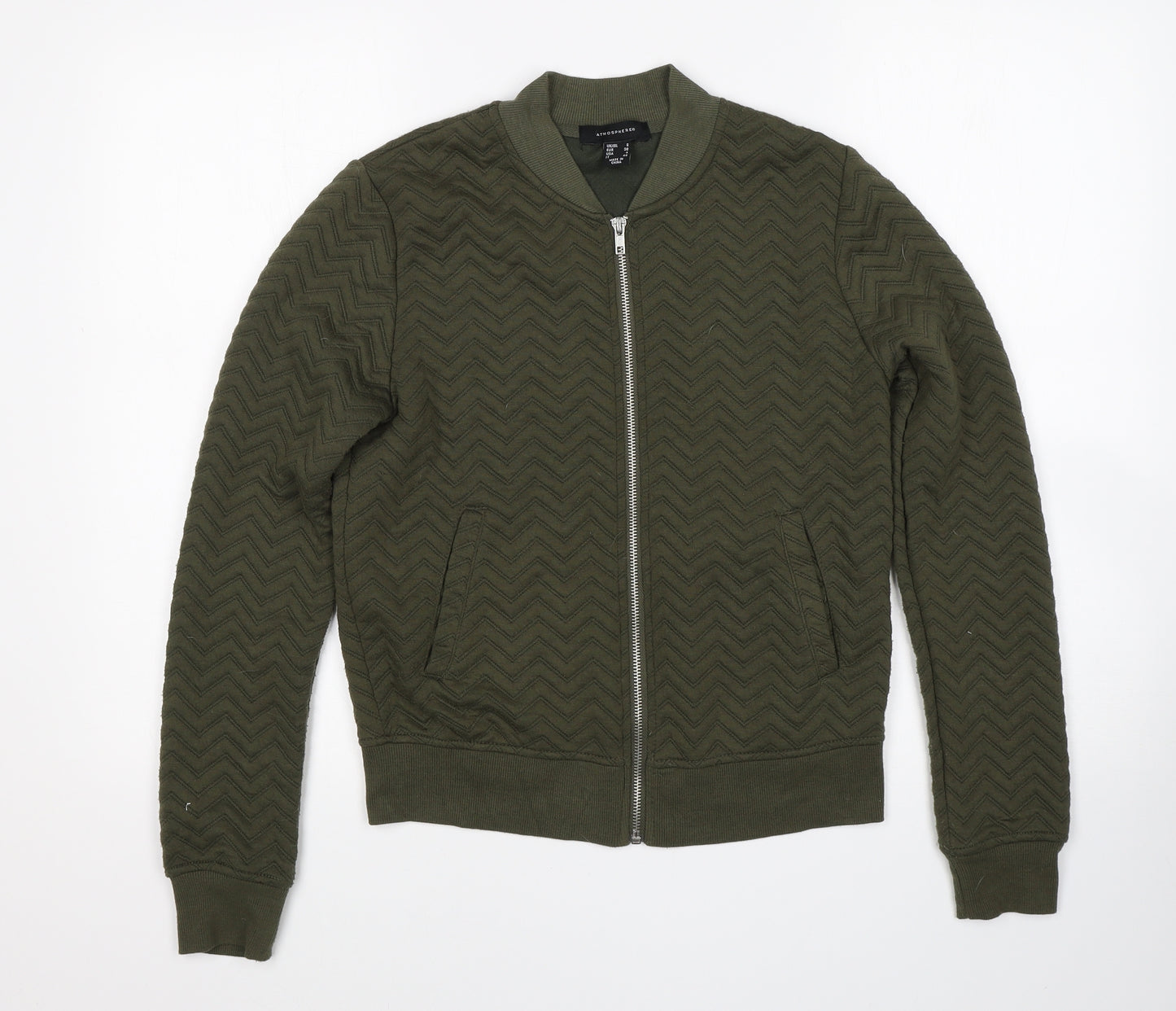 Atmosphere Womens Green   Full Zip Sweatshirt Size 8