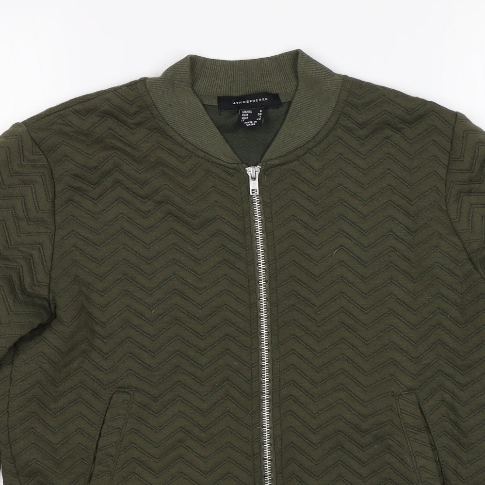 Atmosphere Womens Green   Full Zip Sweatshirt Size 8