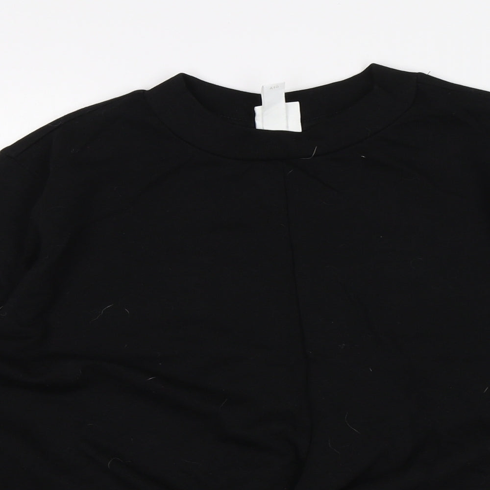 H&M Womens Black   Pullover Jumper Size S