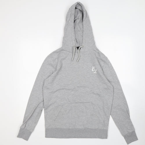 Closure Mens Grey   Pullover Hoodie Size S