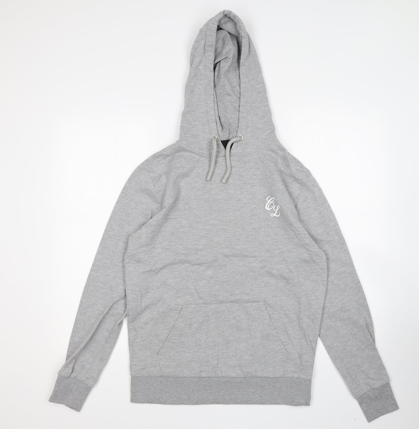 Closure Mens Grey   Pullover Hoodie Size S