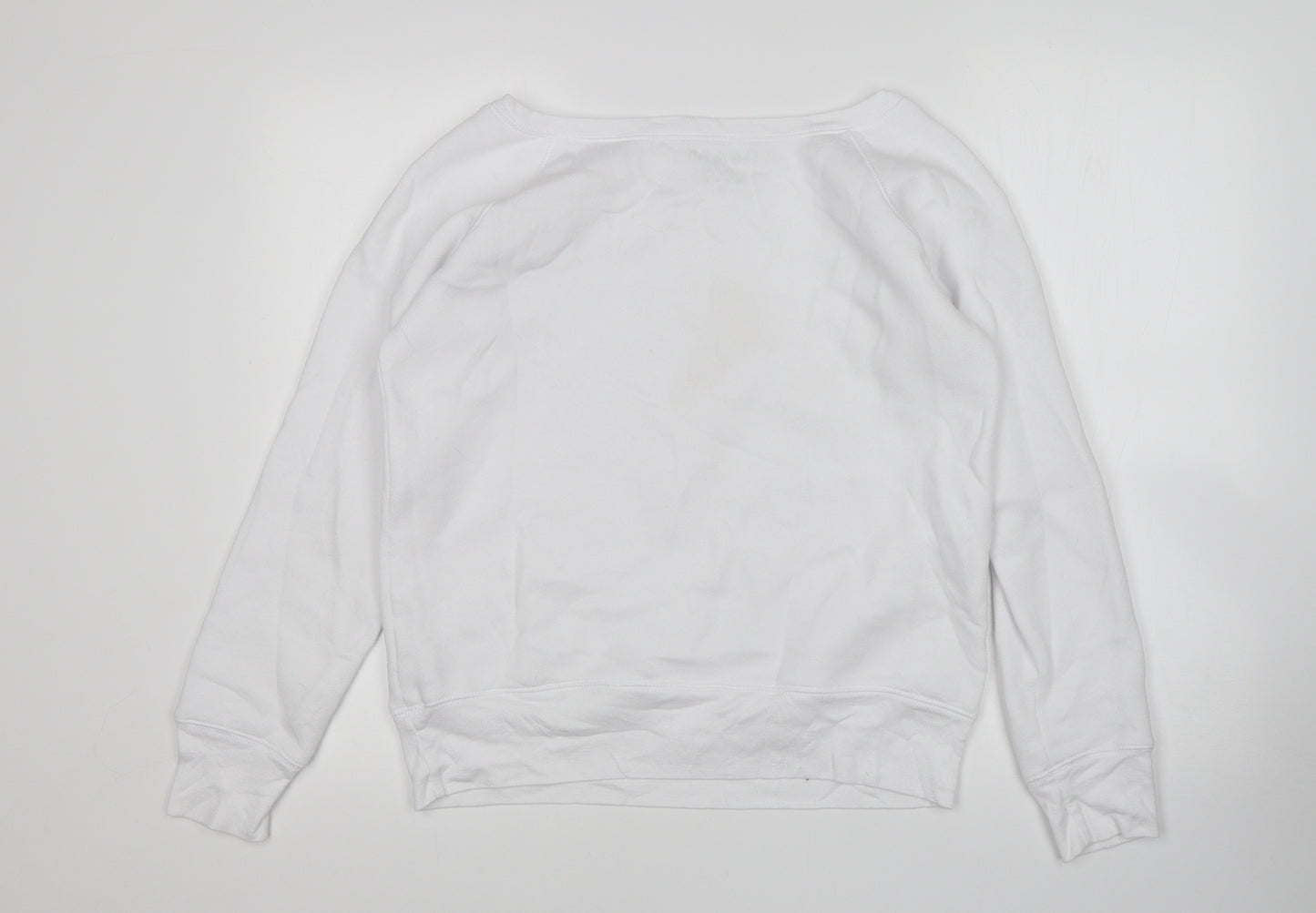 OM & AH Womens White   Pullover Sweatshirt Size M