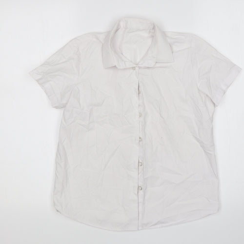 George Boys White   Basic Button-Up Size 10-11 Years