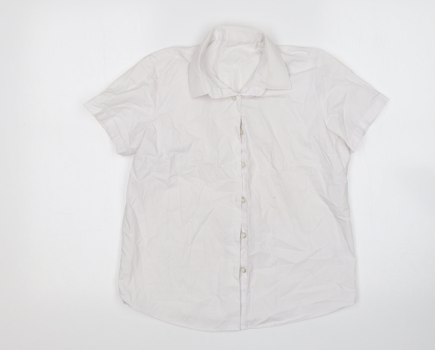 George Boys White   Basic Button-Up Size 10-11 Years