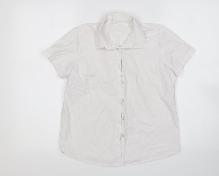 George Boys White   Basic Button-Up Size 10-11 Years