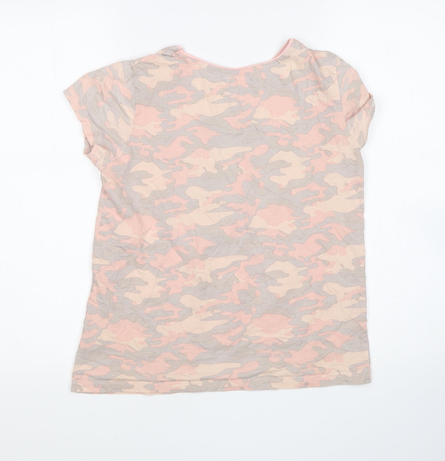 Primark Girls Pink Camouflage  Basic T-Shirt Size 13-14 Years