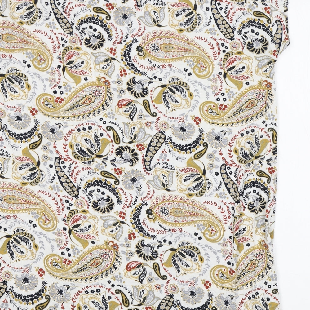 NEXT Womens Multicoloured Paisley  Basic T-Shirt Size 14
