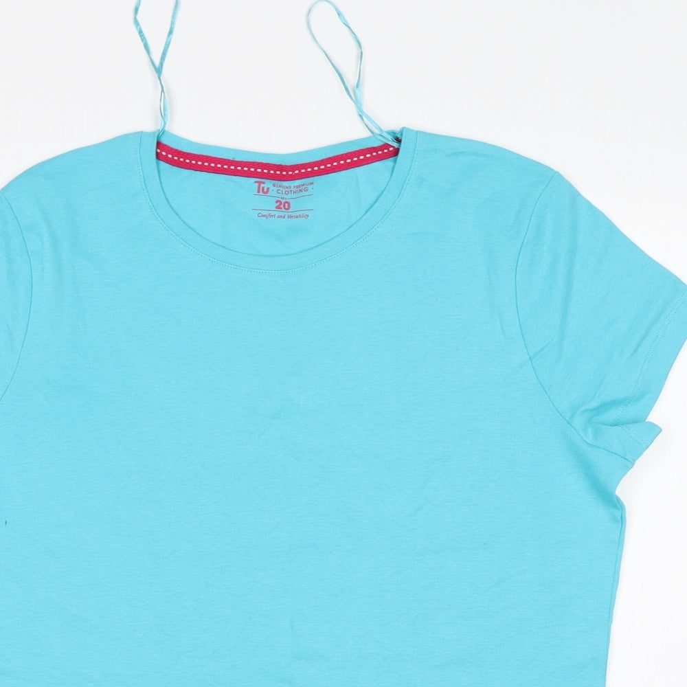 TU Womens Blue   Basic T-Shirt Size 20