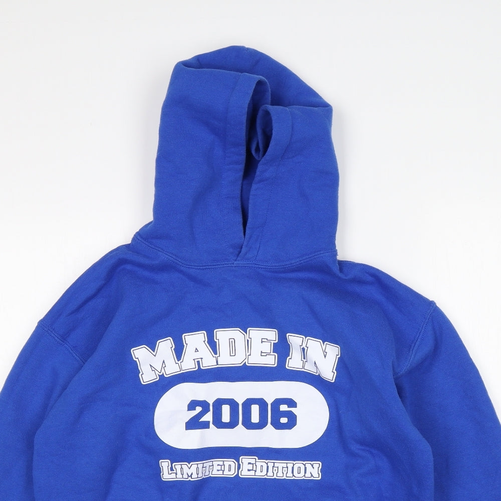 Gildan Boys Blue   Pullover Hoodie Size XL  - Made In 2006