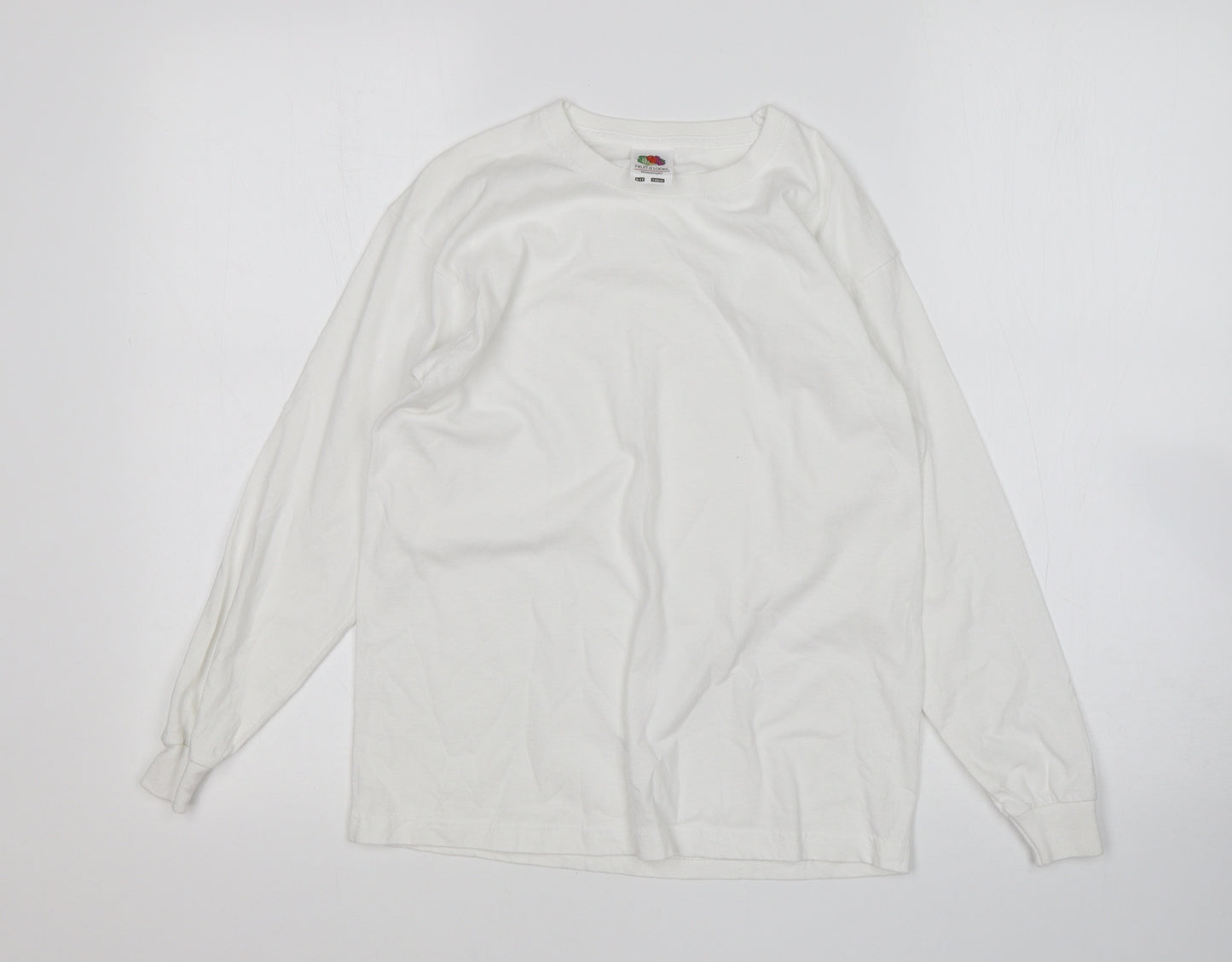 Fruit of the Loom Boys White   Basic T-Shirt Size 10 Years