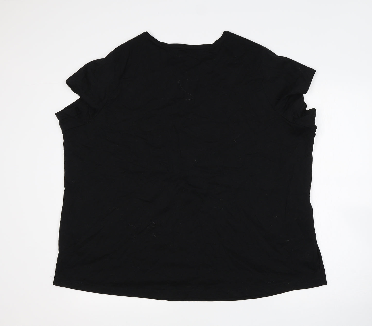 Pretty Secrets Womens Black   Top Pyjama Top Size 24