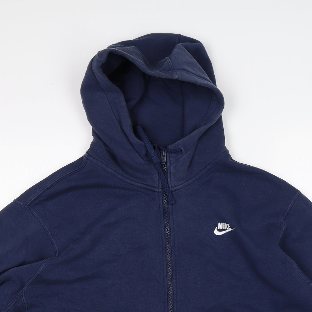 Nike Mens Blue   Full Zip Hoodie Size L