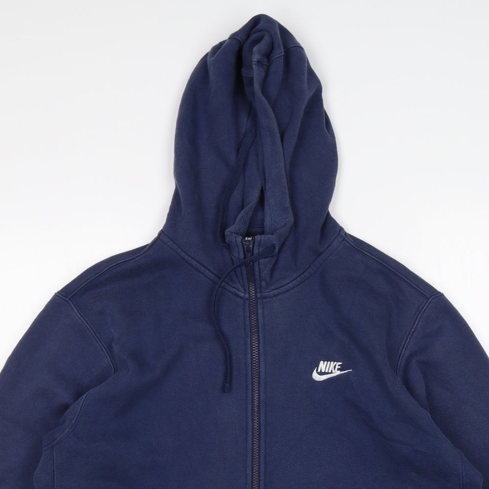 Nike Mens Blue   Full Zip Hoodie Size L