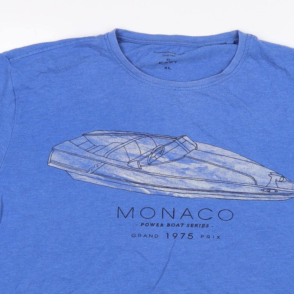 Matalan Mens Blue    T-Shirt Size XL  - Monaco