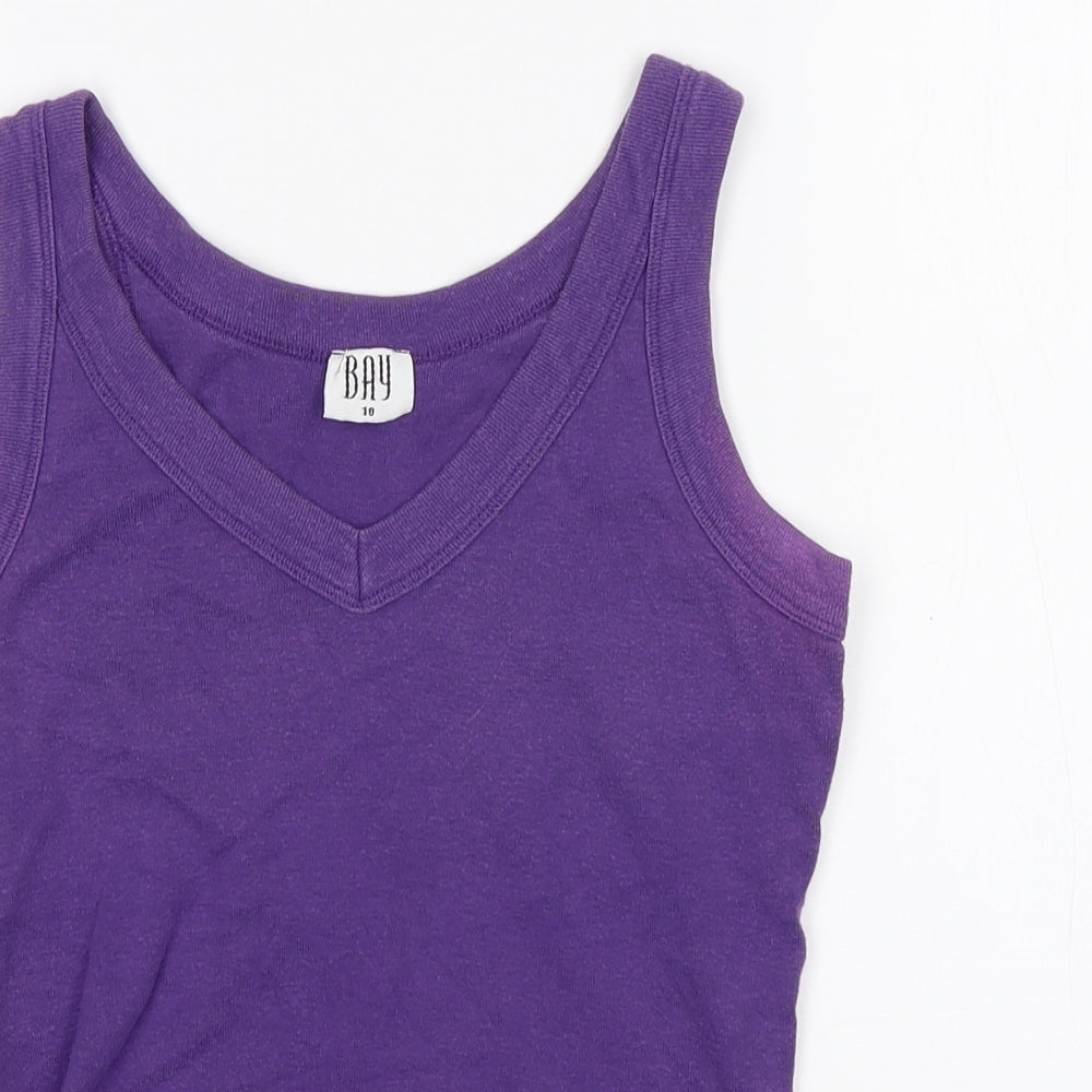 Bay Womens Purple   Basic Tank Size 10