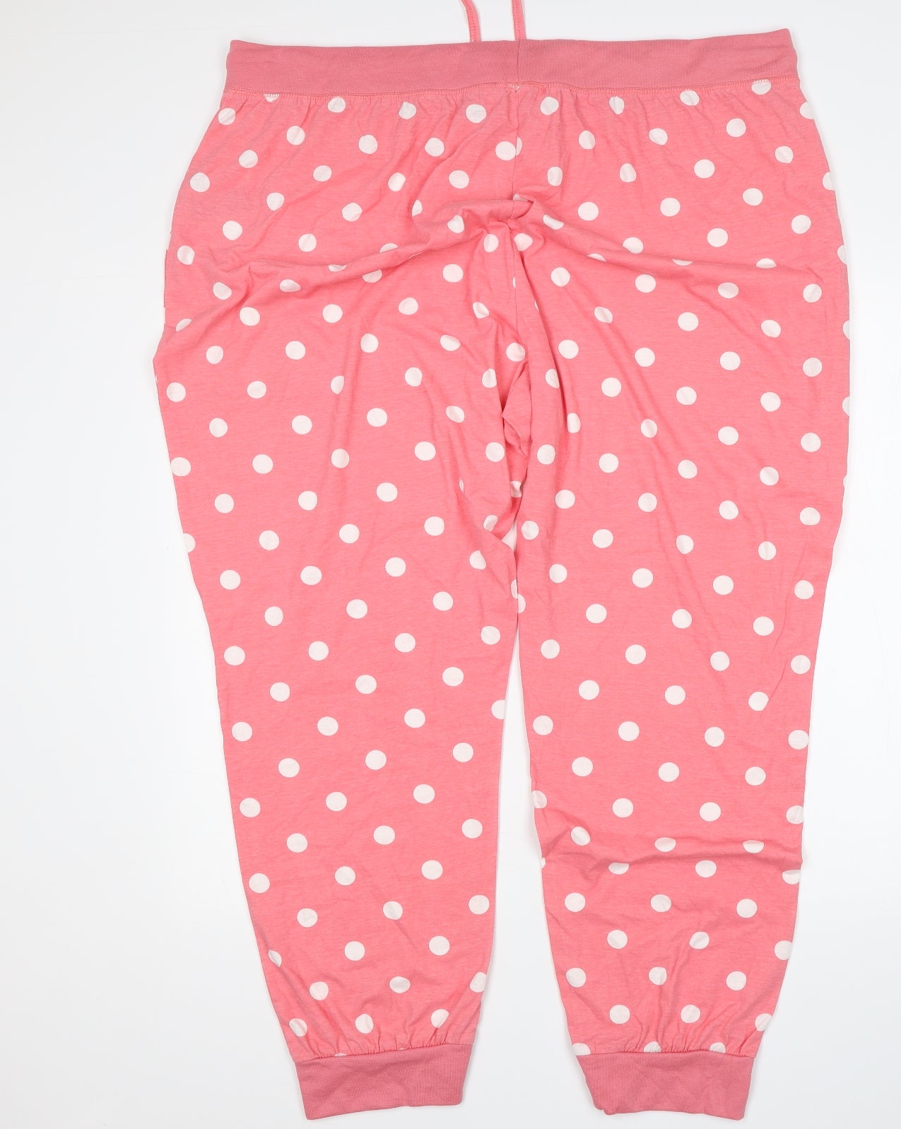 Preworn Womens Pink Polka Dot   Pyjama Pants Size 24