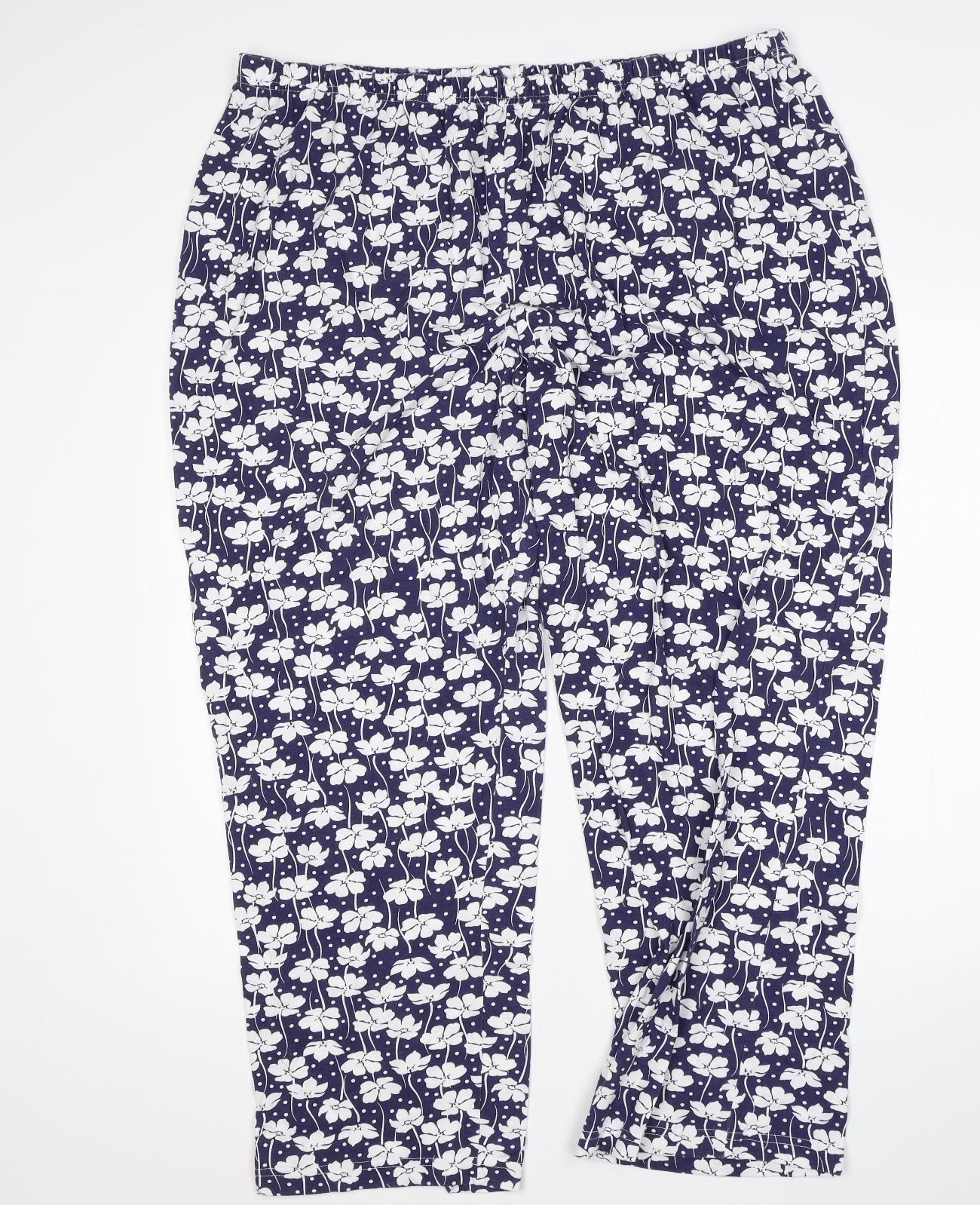 Preworn Womens Multicoloured Floral   Pyjama Pants Size 24