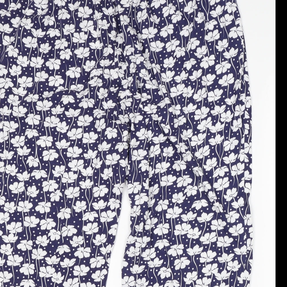 Preworn Womens Multicoloured Floral   Pyjama Pants Size 24