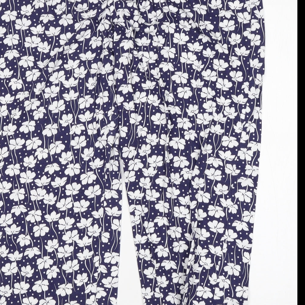 Preworn Womens Multicoloured Floral   Pyjama Pants Size 24