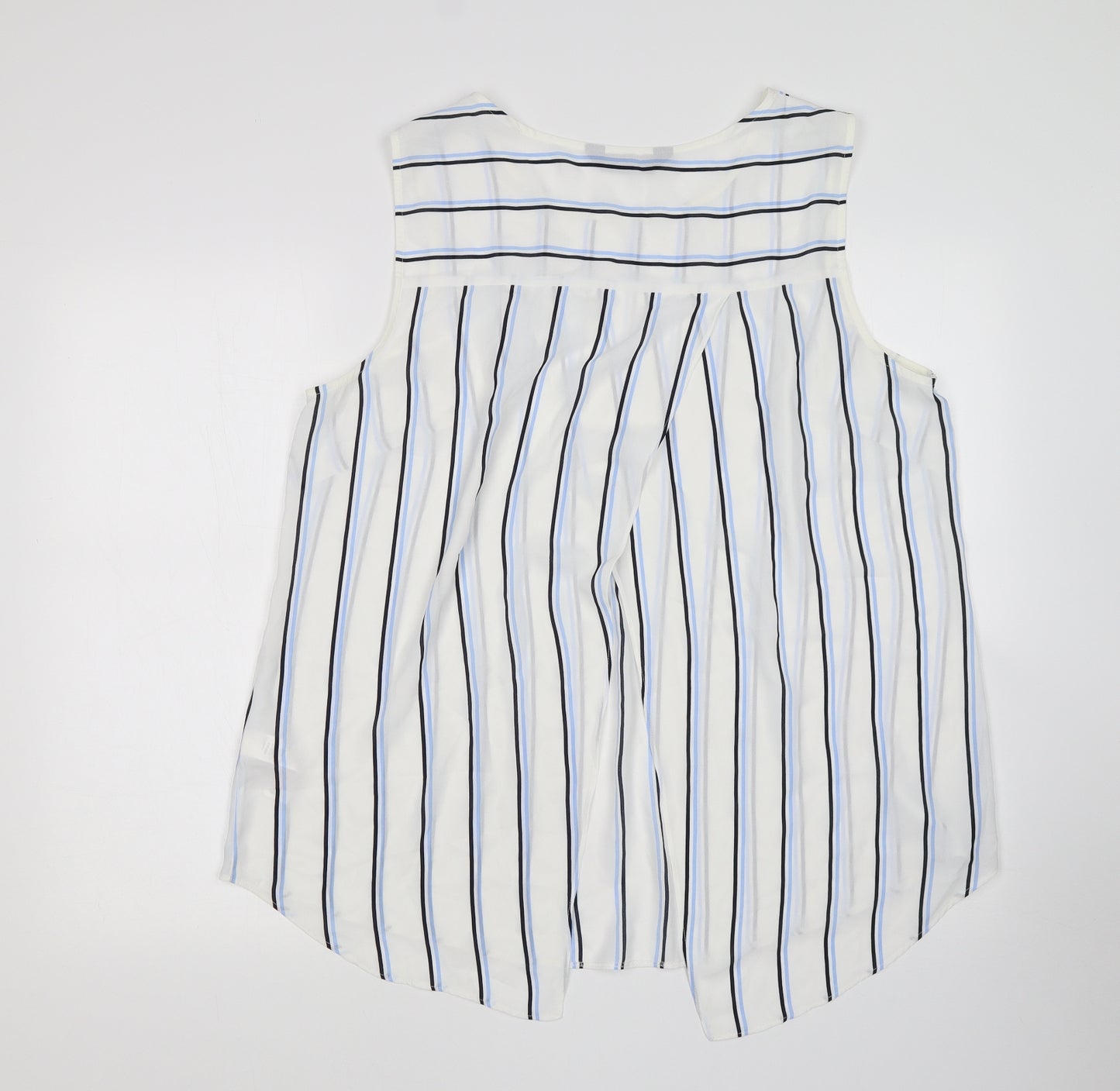 F&F Womens Multicoloured Striped  Basic Blouse Size 10