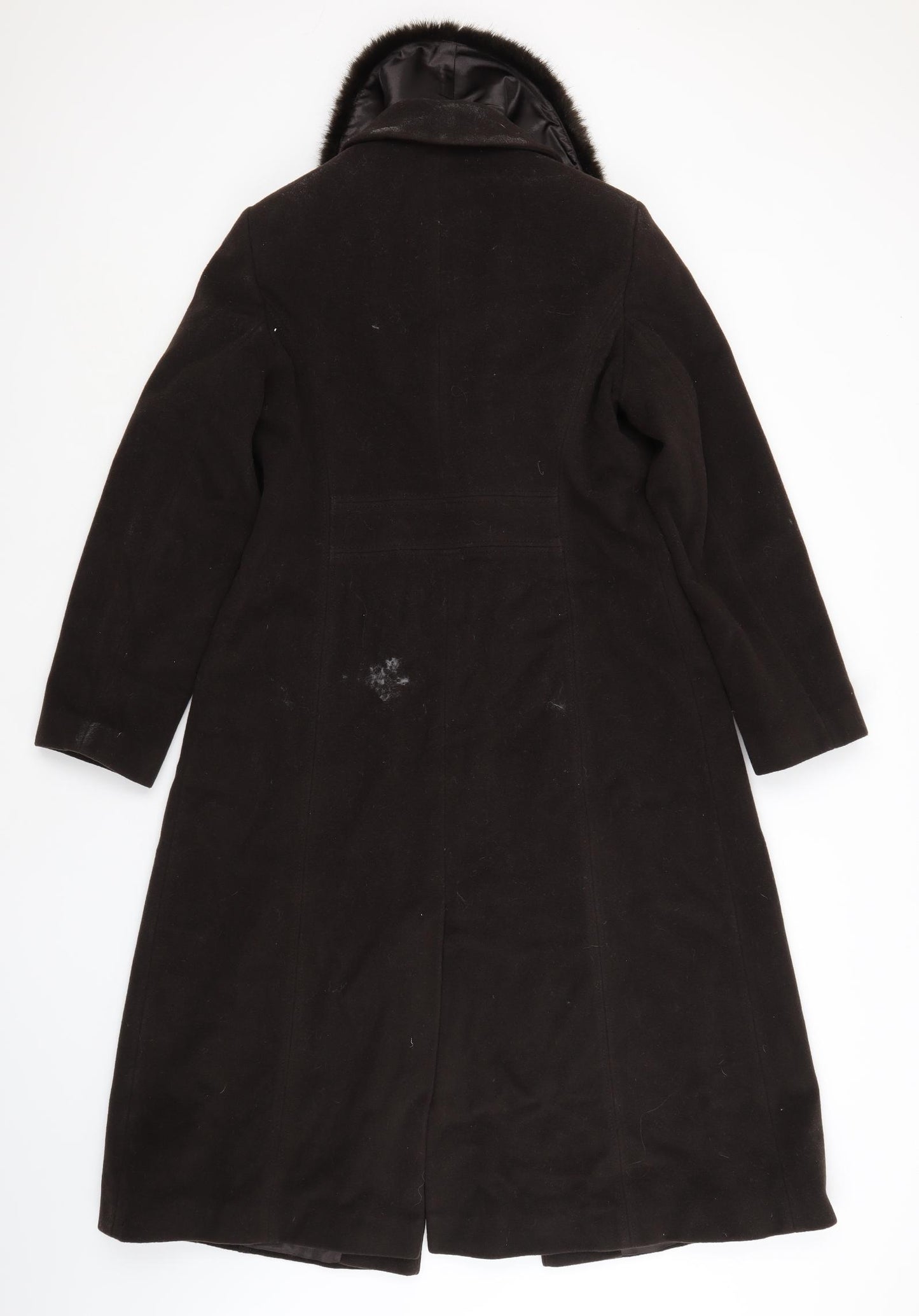 Precis Womens Brown   Trench Coat Coat Size 12