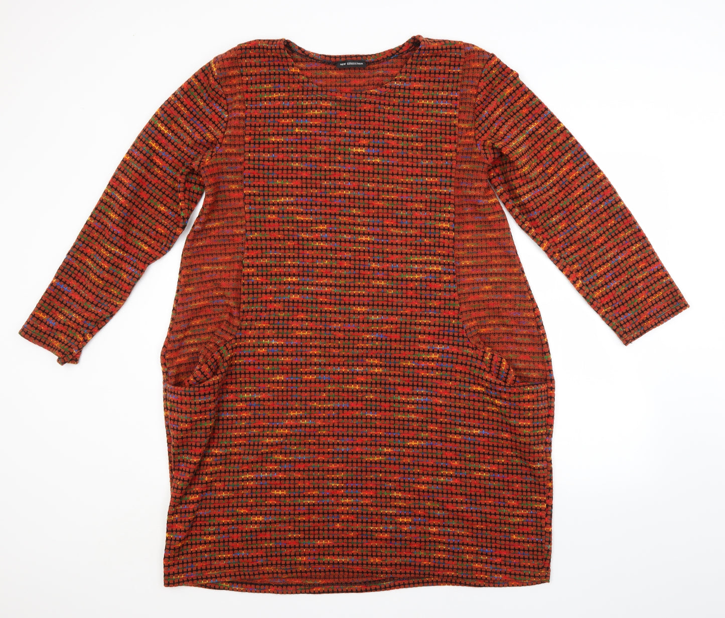 Preworn Womens Multicoloured Check  Jumper Dress
