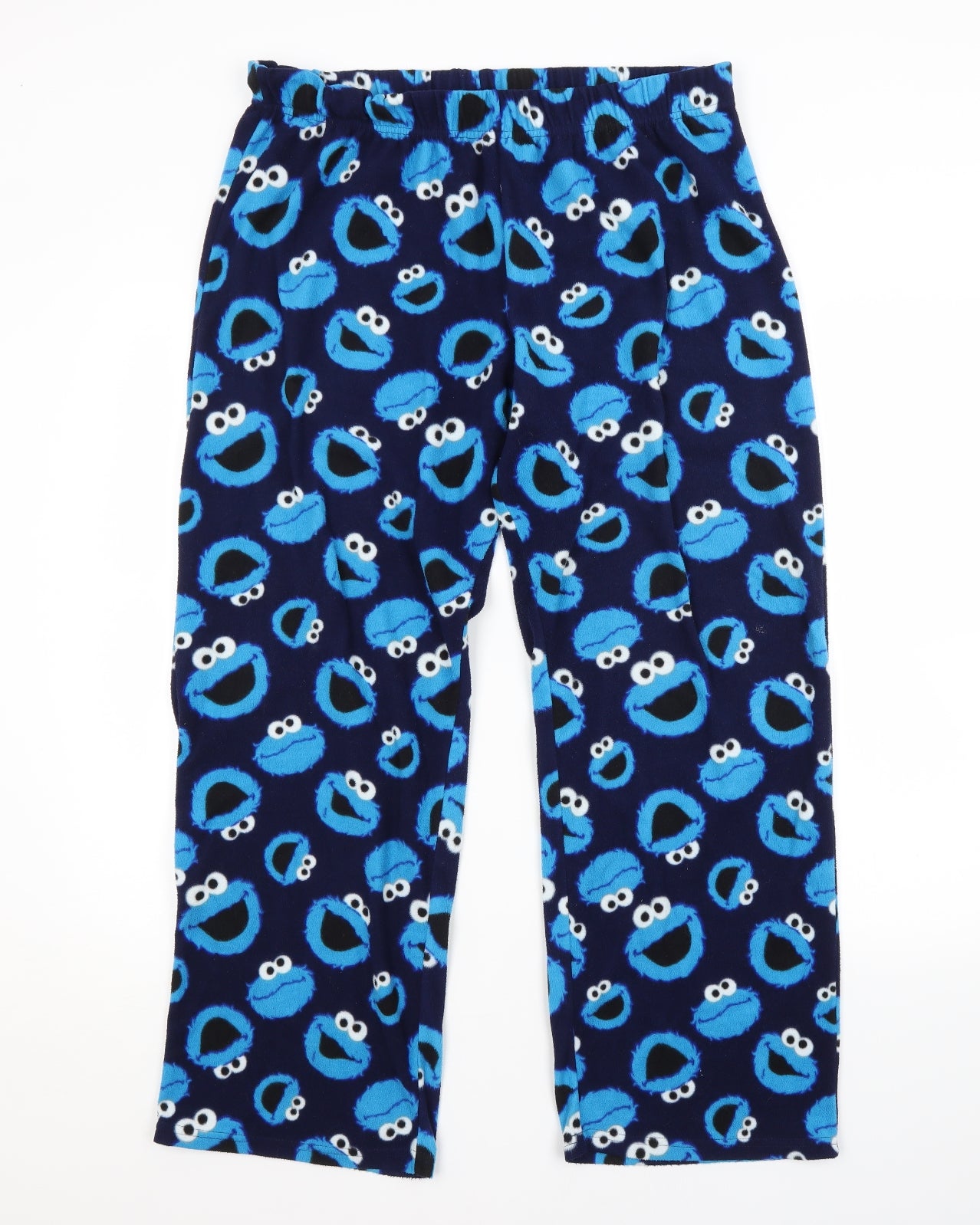 George Womens Blue Animal Print   Pyjama Pants Size M  - COOKIE MONSTER