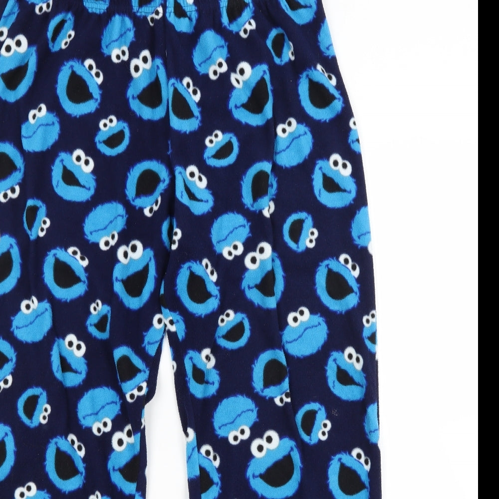 George Womens Blue Animal Print   Pyjama Pants Size M  - COOKIE MONSTER