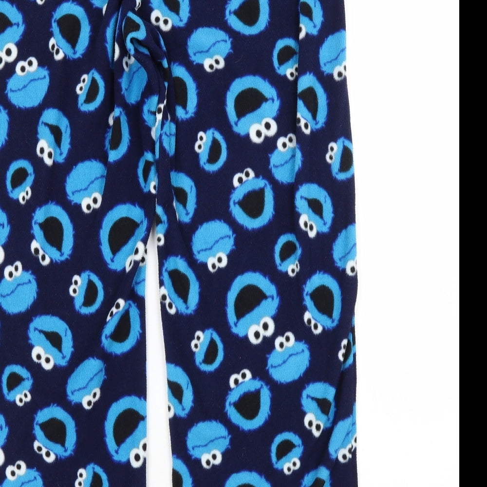 George Womens Blue Animal Print   Pyjama Pants Size M  - COOKIE MONSTER