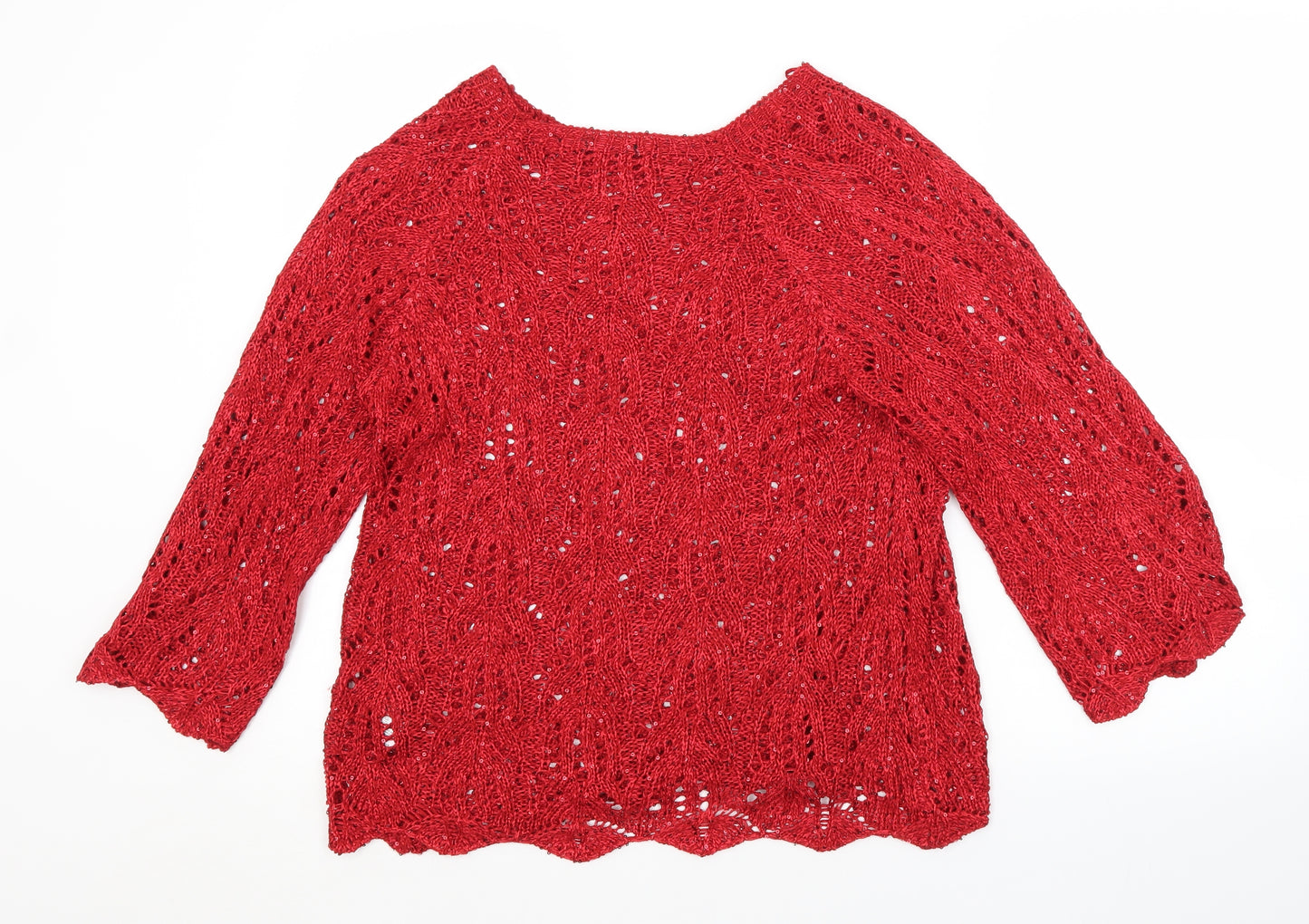 Roman Womens Red   Pullover Jumper Size 16