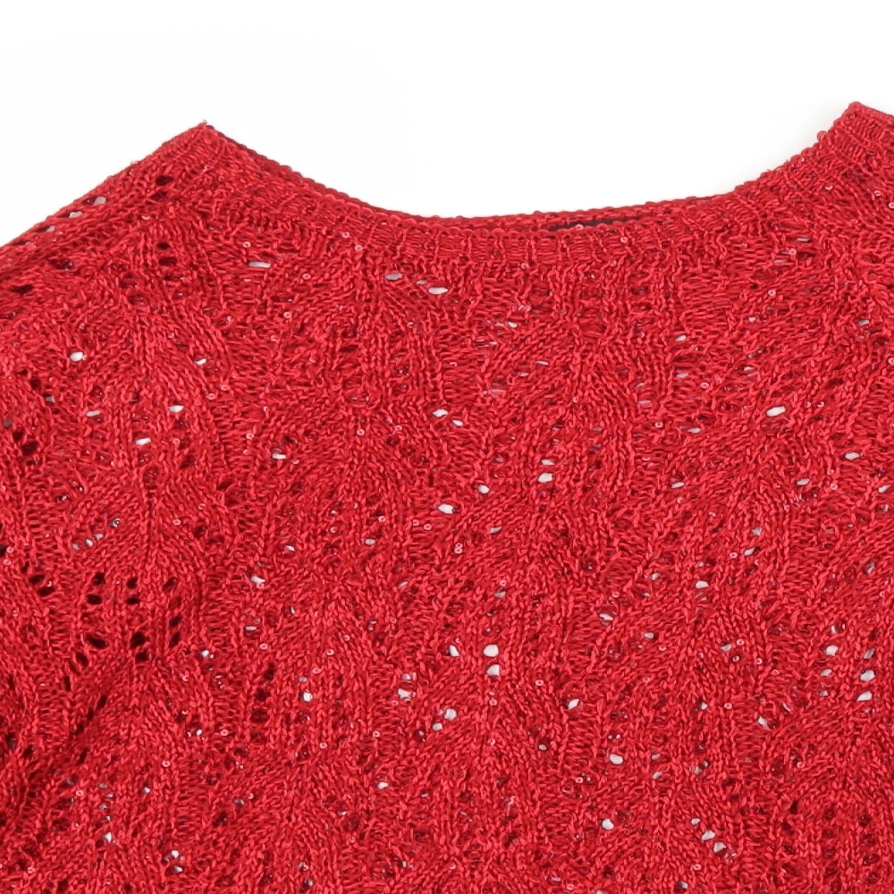 Roman Womens Red   Pullover Jumper Size 16