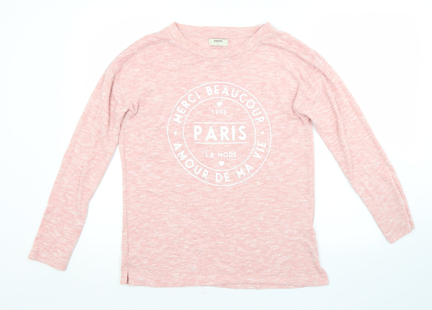 Papaya Womens Pink   Pullover Jumper Size S