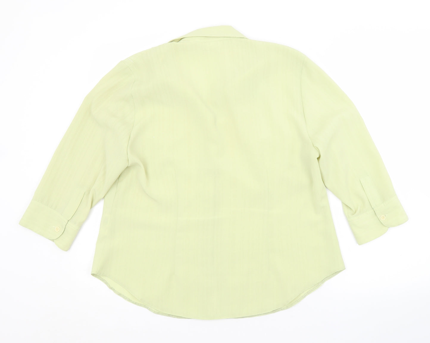 FOSBY Womens Green   Basic Button-Up Size 16