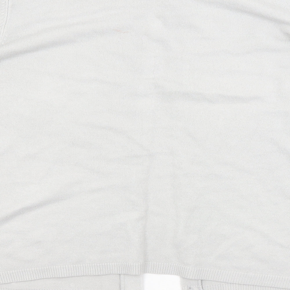 M&S Womens Grey   Cardigan Jumper Size 14