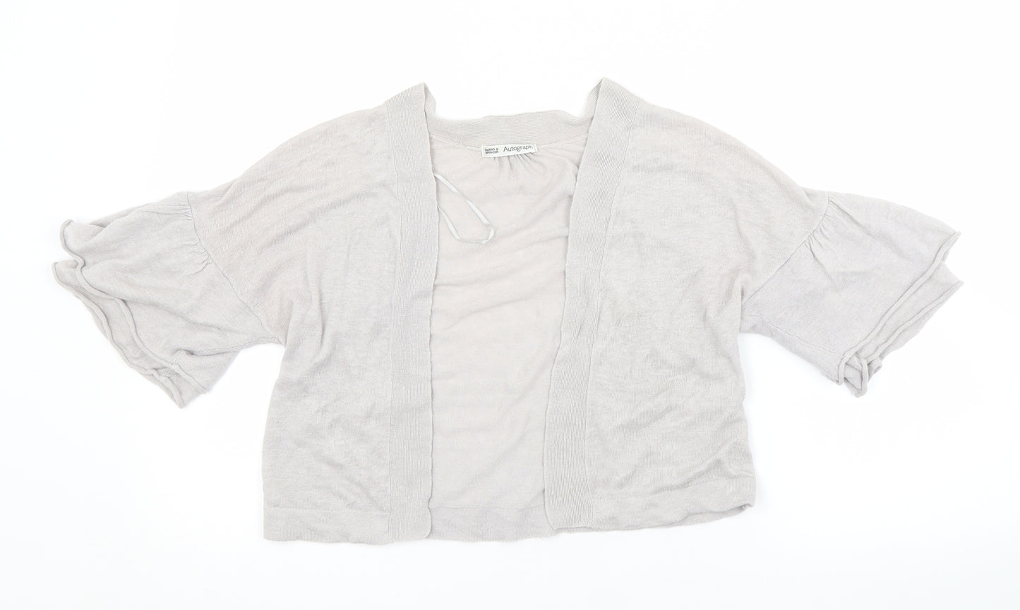 M&S Womens Grey   Cardigan Jumper Size 10
