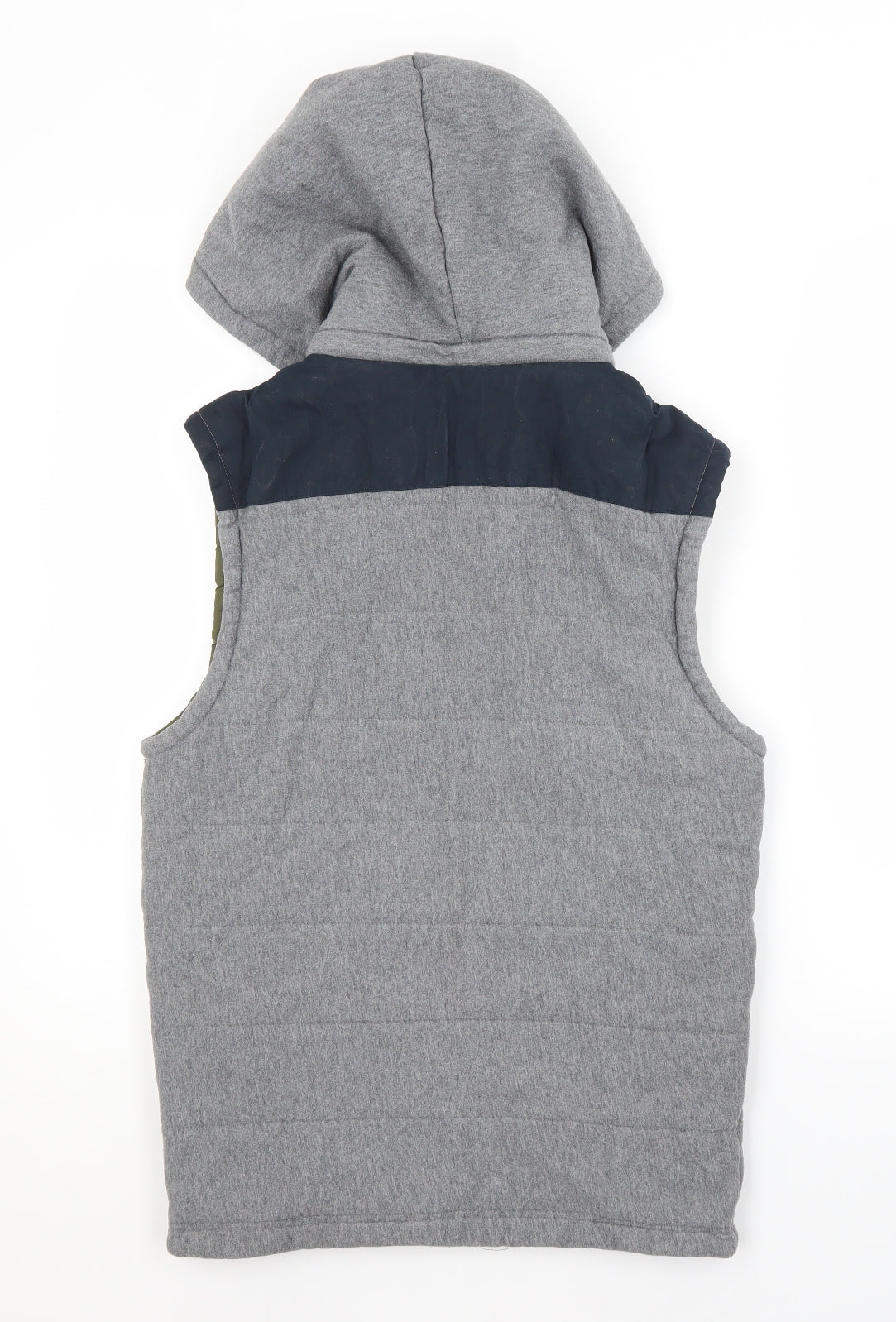 JACK & JONES Mens Grey   Vest Hoodie Size M