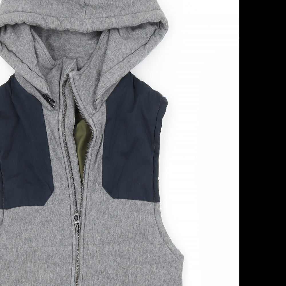 JACK & JONES Mens Grey   Vest Hoodie Size M