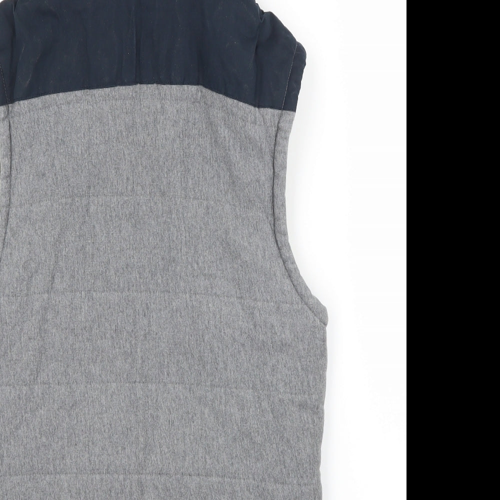 JACK & JONES Mens Grey   Vest Hoodie Size M