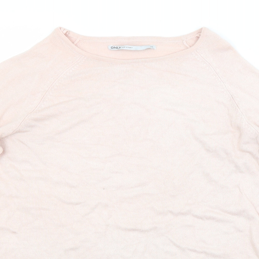 Only Womens Pink   Pullover Jumper Size XS