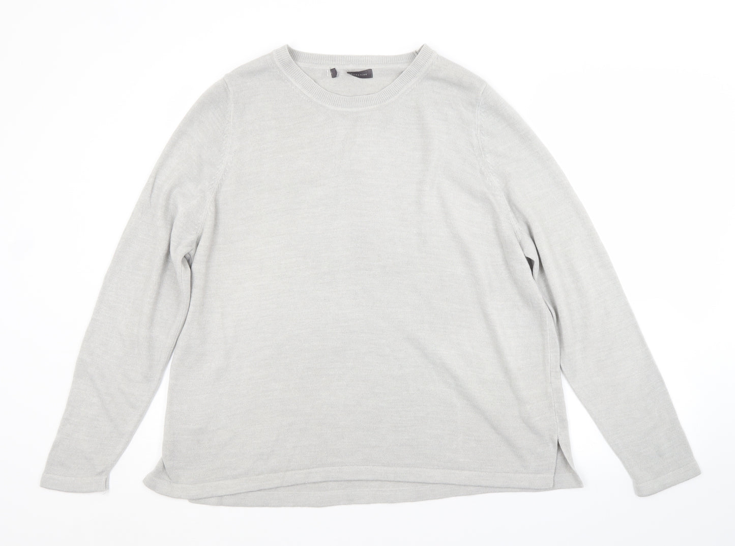 M&S Womens Grey   Pullover Jumper Size 20