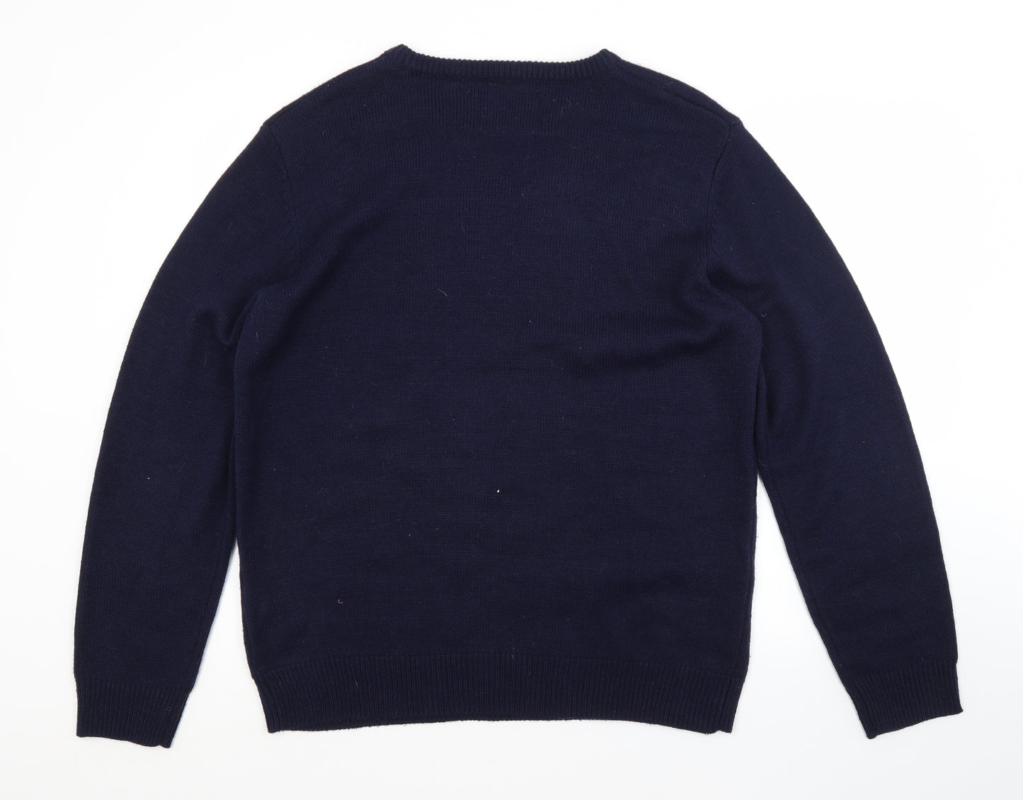 Cedar Wood State Mens Blue   Pullover Jumper Size XL  - CHRISTMAS