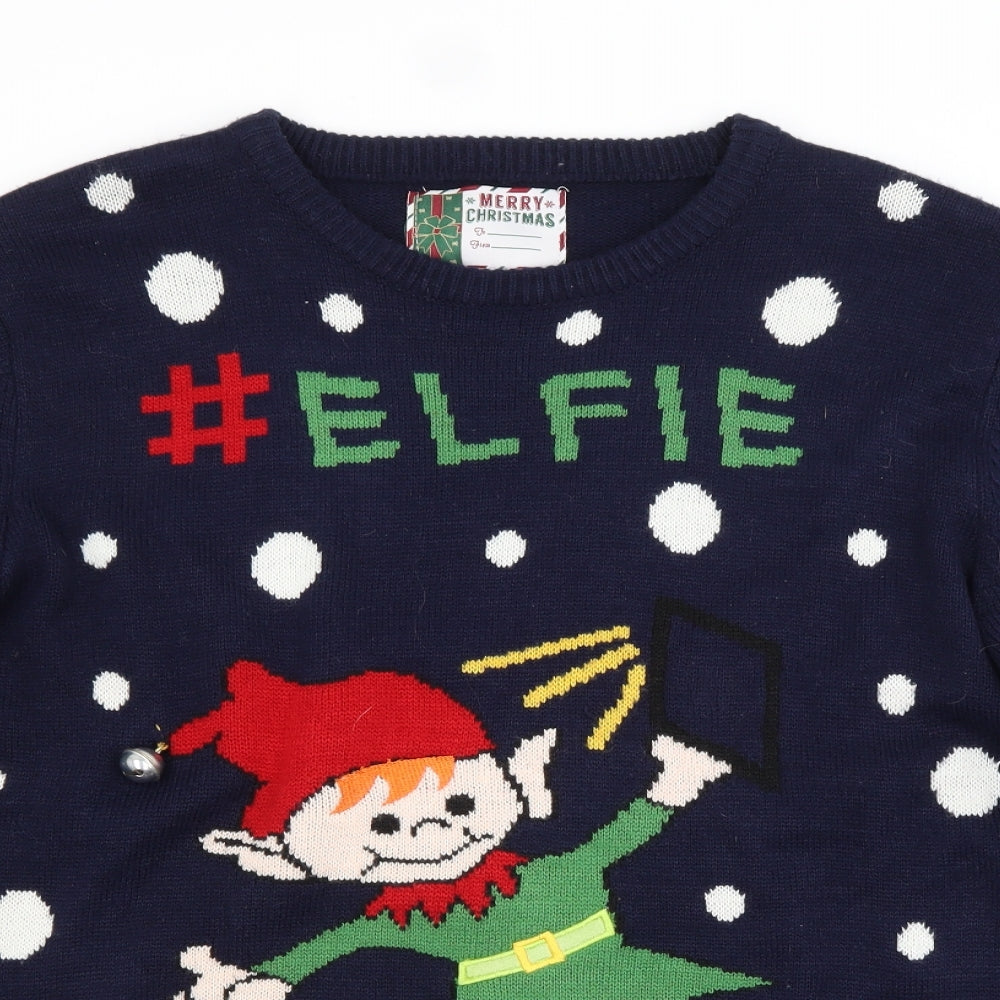 Cedar Wood State Mens Blue   Pullover Jumper Size XL  - CHRISTMAS