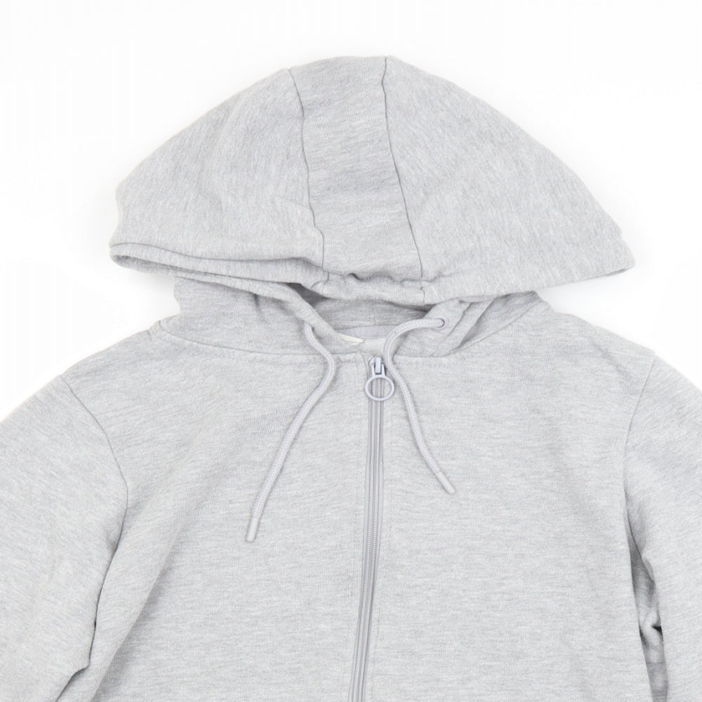 Primark Womens Grey   Full Zip Hoodie Size 14