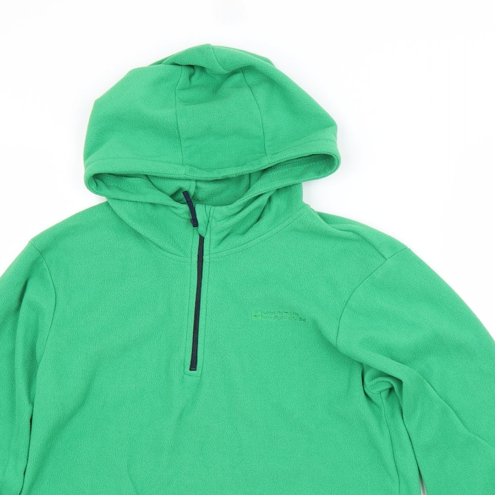 Mountain Warehouse Boys Green   Pullover Hoodie Size 11-12 Years
